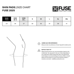 FUSE ALPHA PRO Shin Pad black/grey Size S 